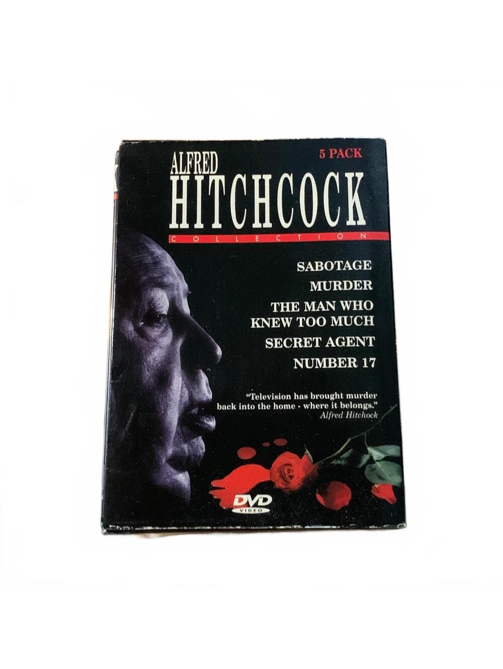 Alfred Hitchcock Collection 5-Pack DVD Box Set Thriller Mystery NR